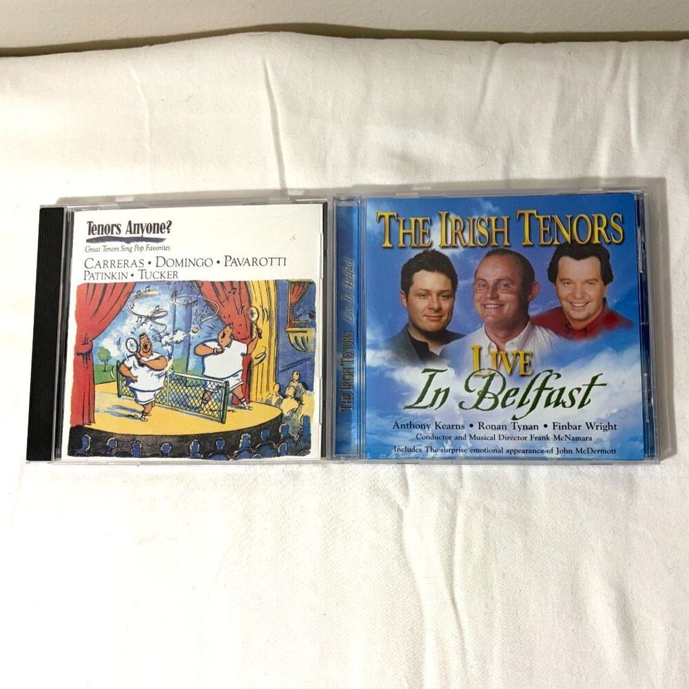 Tenors Anyone? Pavarotti Domingo Carreras + Irish Tenors Live Belfast CD Lot